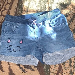 Cat & jack jean shorts stretchy material size 7/8